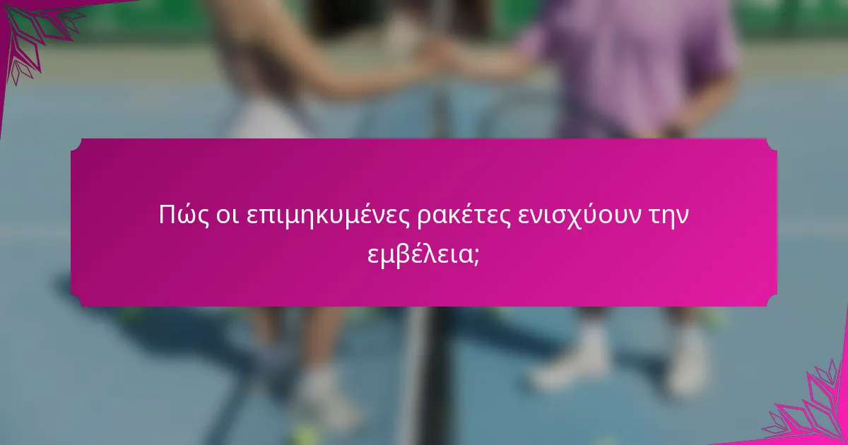 Πώς οι επιμηκυμένες ρακέτες ενισχύουν την εμβέλεια;
